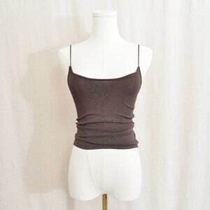 DISSH brown strappy tank small like new